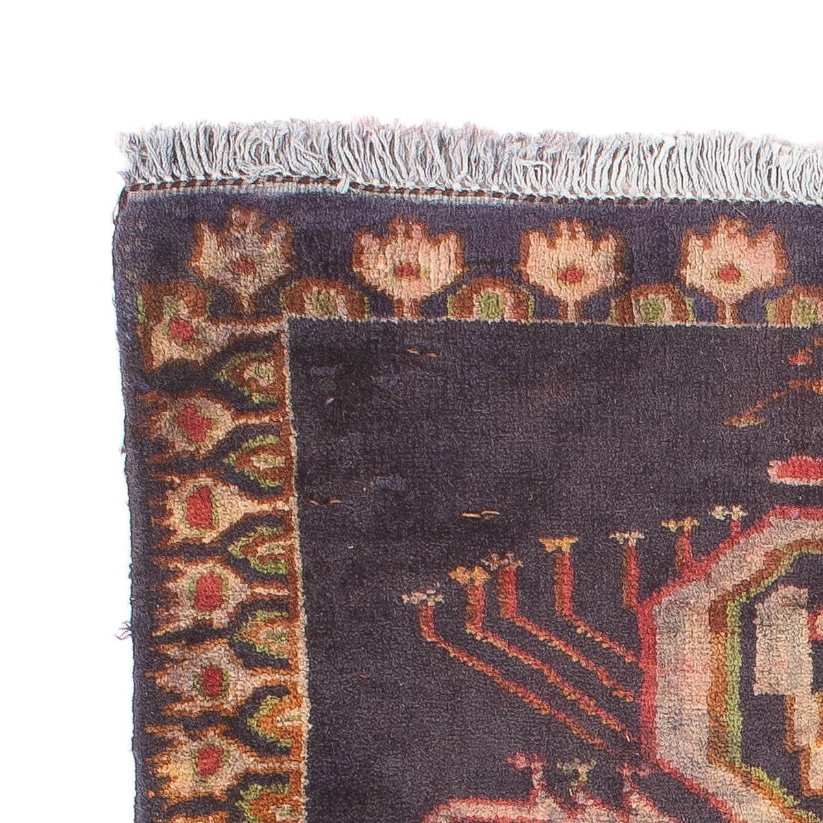 Tapis persan - Classique - 81 x 65 cm - bleu foncé