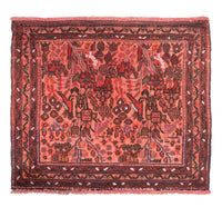 Tapis Turkaman - 80 x 68 cm - rouge clair
