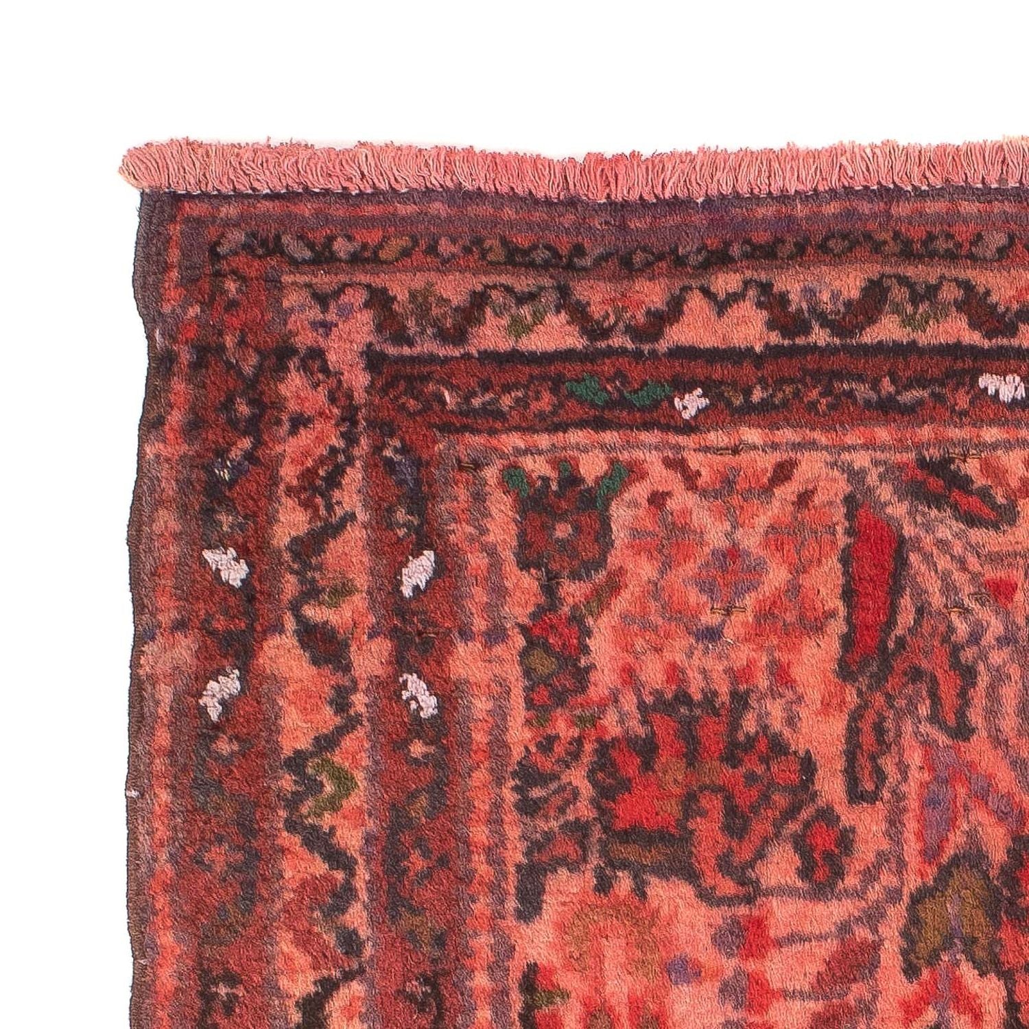 Tapis Turkaman - 80 x 68 cm - rouge clair