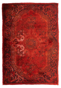 Tapis persan - Keshan - 93 x 60 cm - rouge foncé