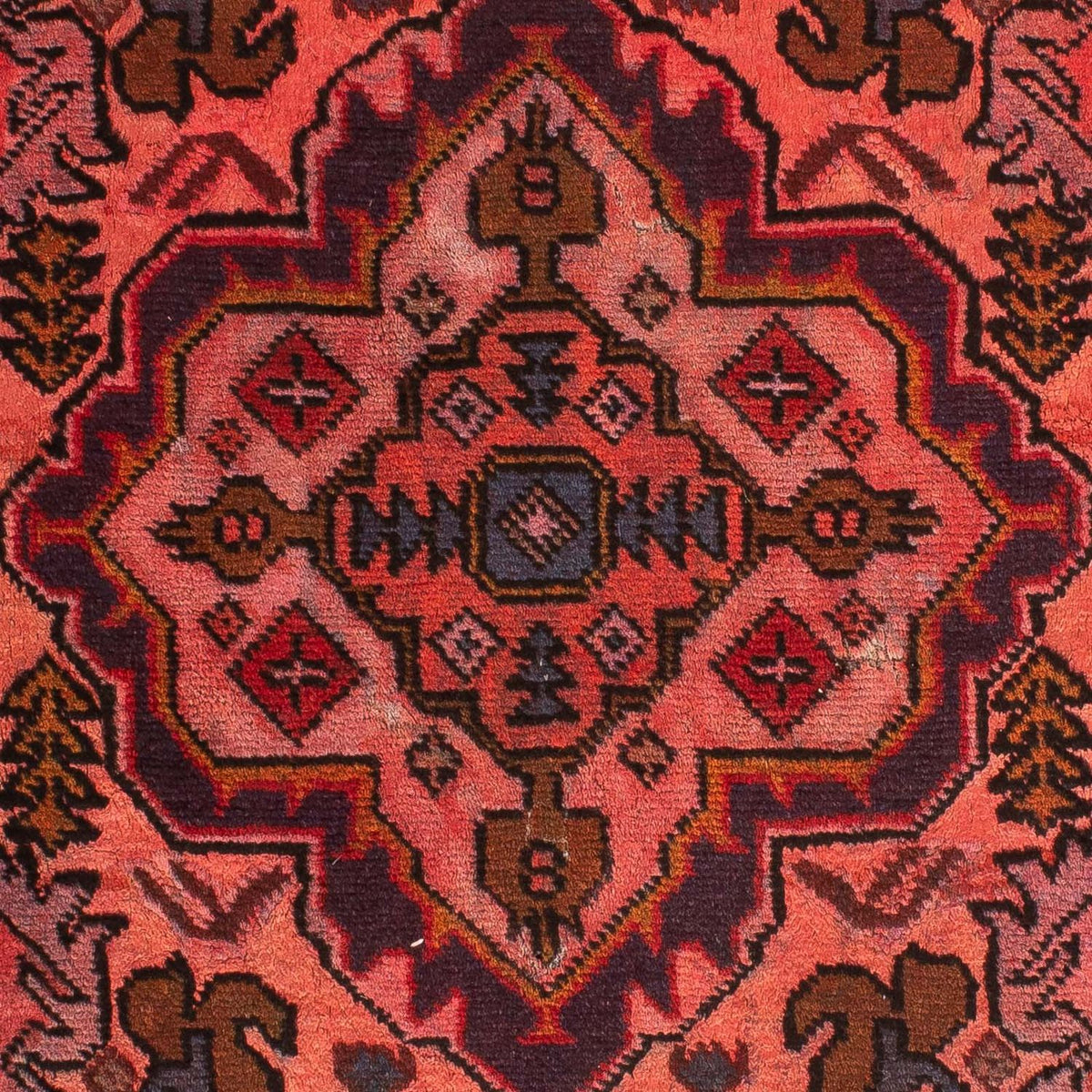 Tapis persan - Nomadic - 100 x 66 cm - rouge clair