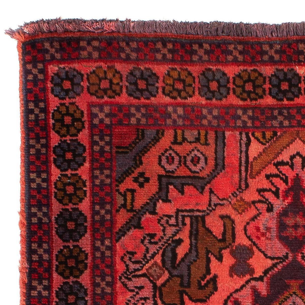 Tapis persan - Nomadic - 100 x 66 cm - rouge clair