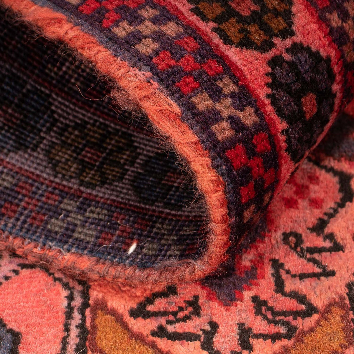 Tapis persan - Nomadic - 100 x 66 cm - rouge clair