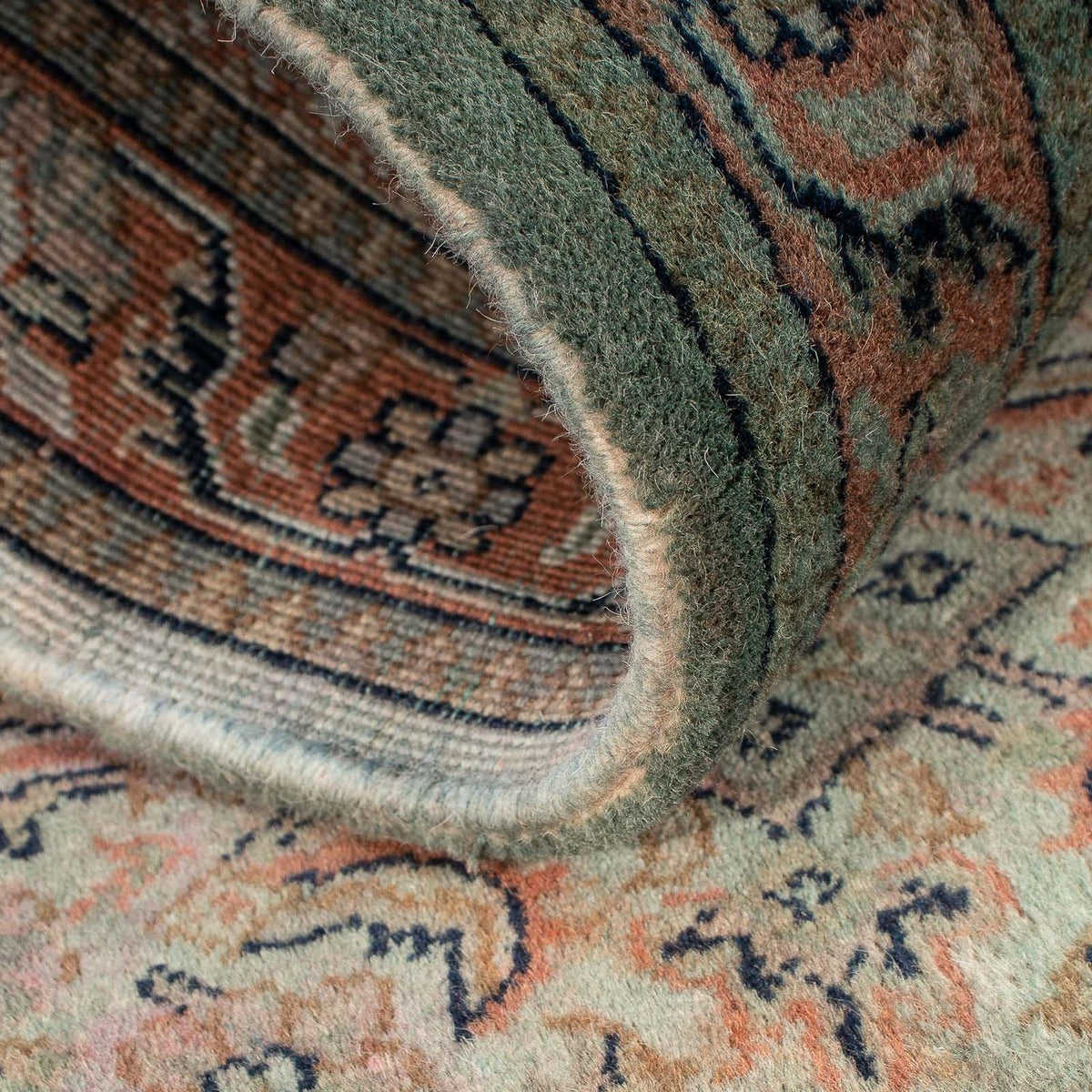 Tapis oriental - Bidjar - Indus - 140 x 70 cm - bleu clair