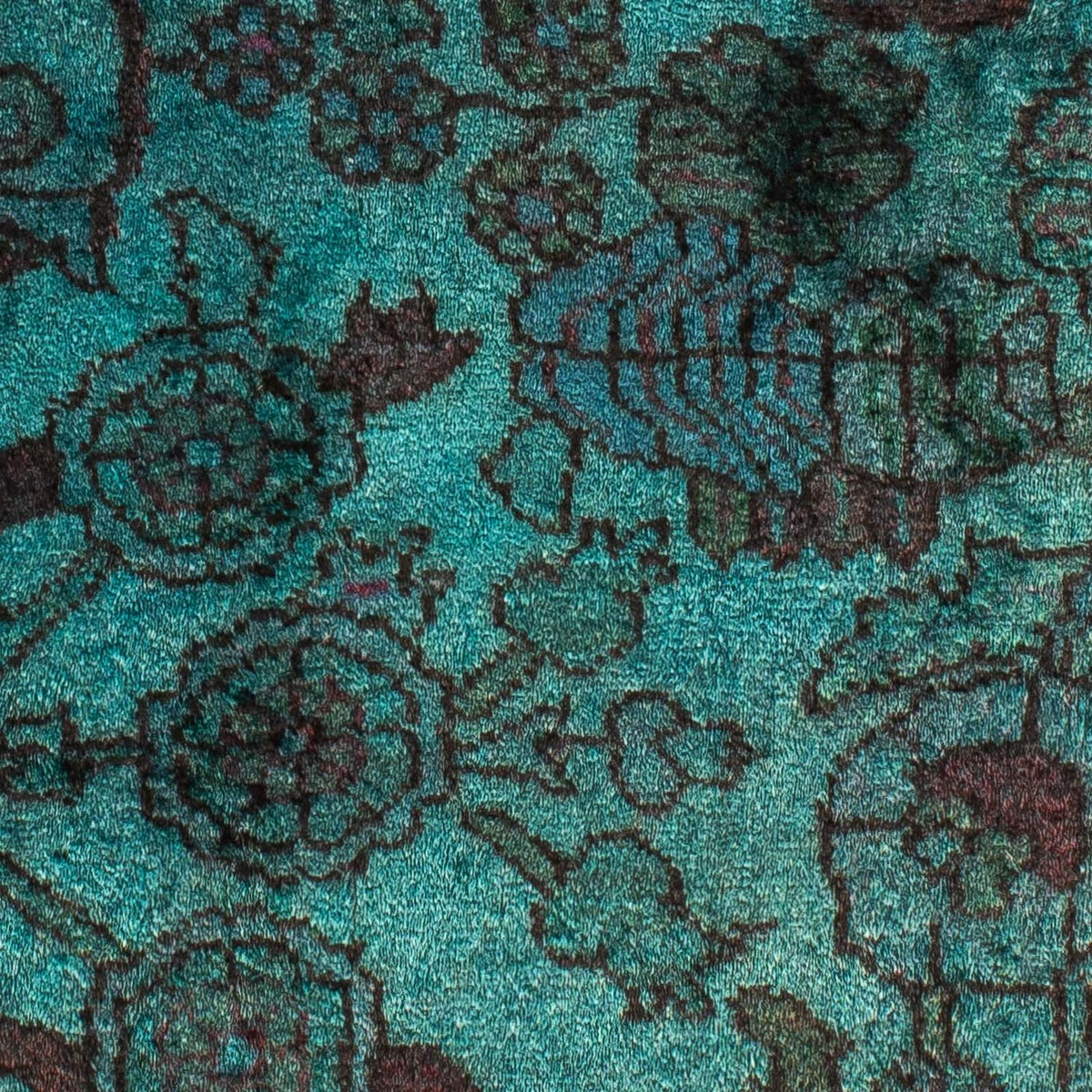 Tapis persan - Nomadic - 119 x 91 cm - bleu clair