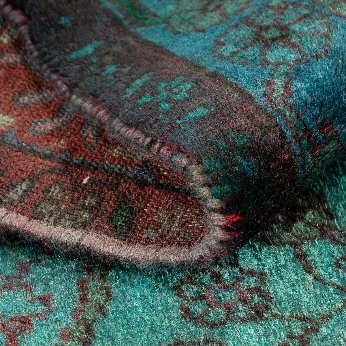 Tapis persan - Nomadic - 119 x 91 cm - bleu clair