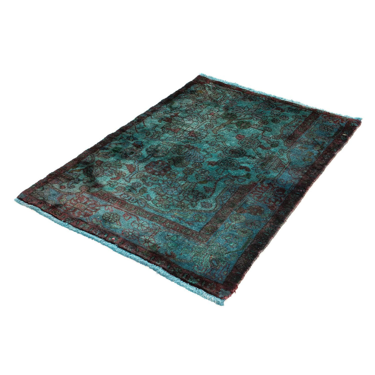 Tapis persan - Nomadic - 119 x 91 cm - bleu clair