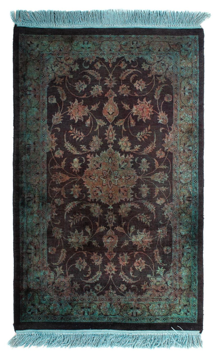 Tapis oriental - Indus - 130 x 76 cm - bleu clair