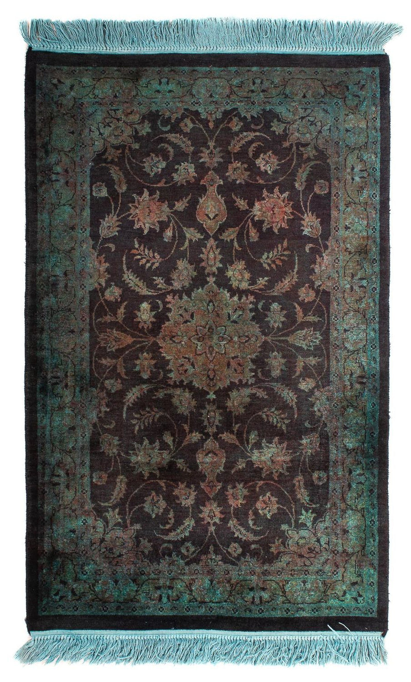 Tapis oriental - Indus - 130 x 76 cm - bleu clair