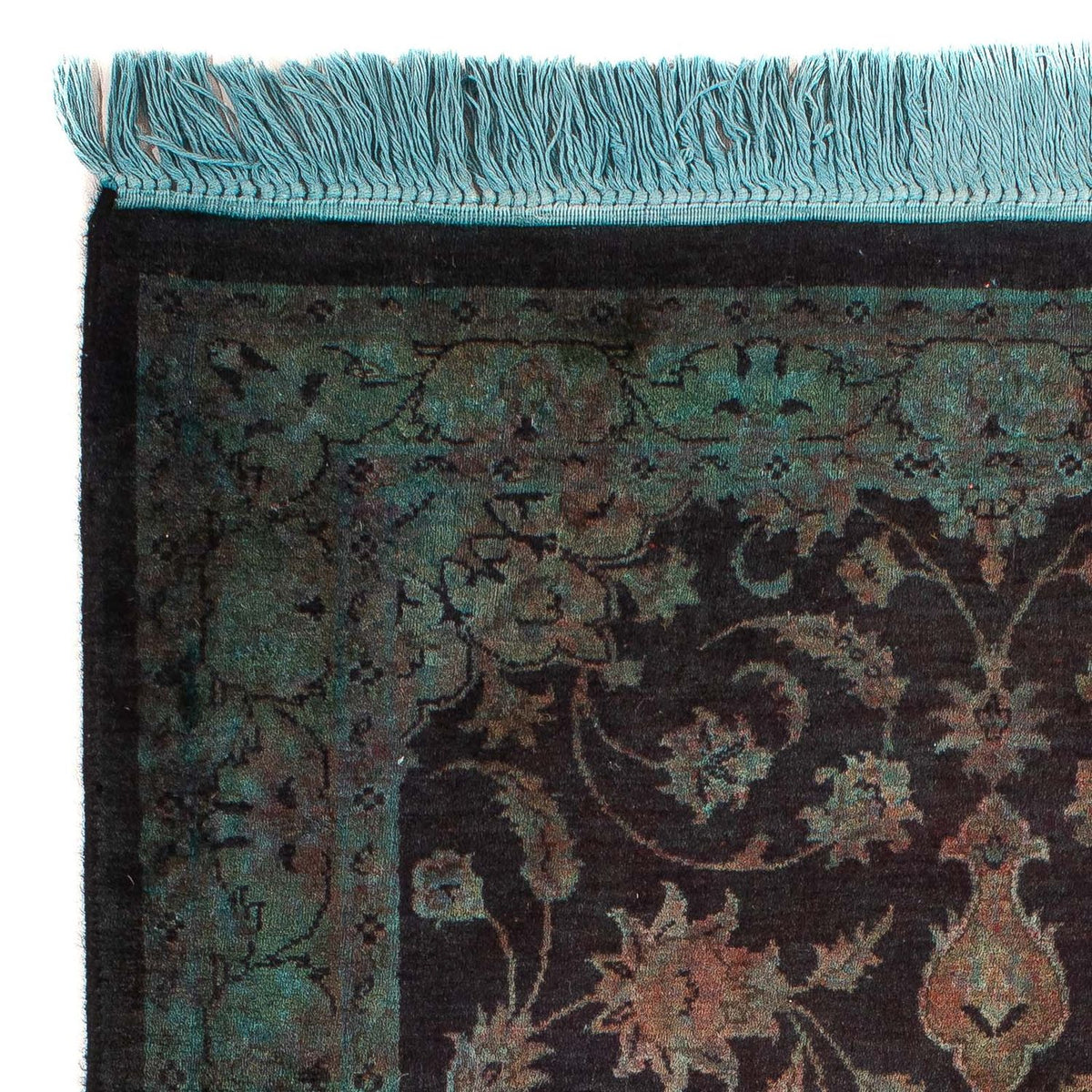 Tapis oriental - Indus - 130 x 76 cm - bleu clair
