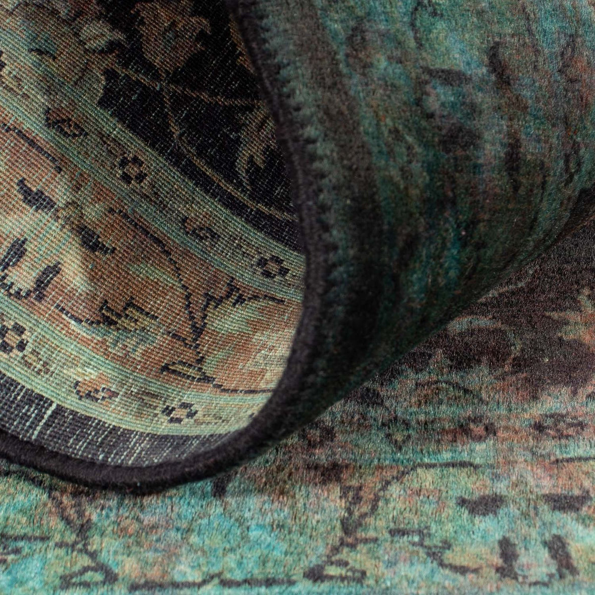 Tapis oriental - Indus - 130 x 76 cm - bleu clair