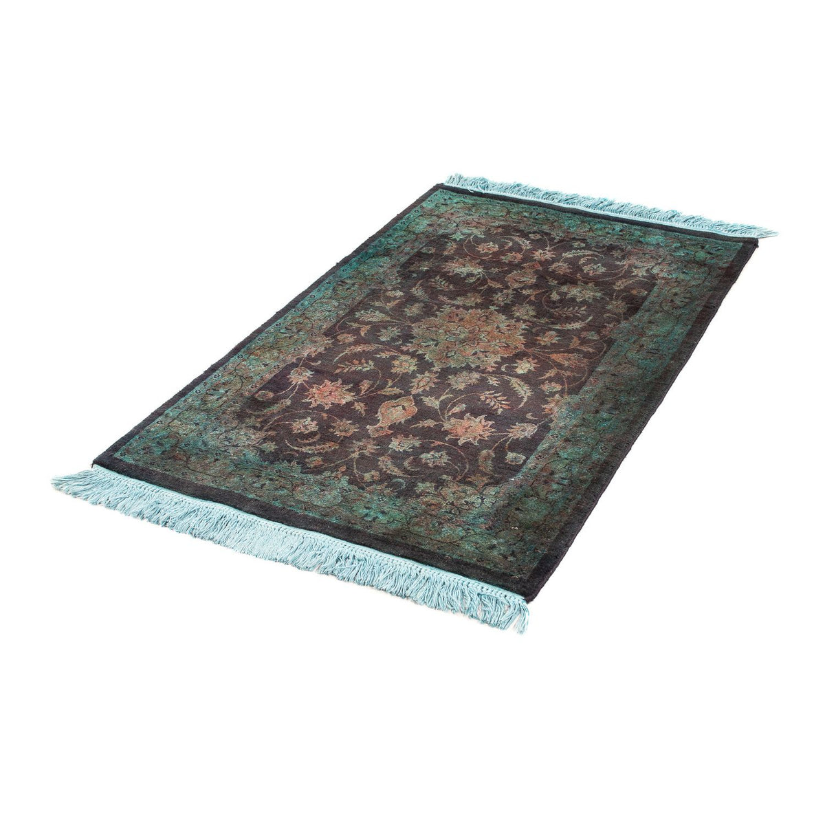 Tapis oriental - Indus - 130 x 76 cm - bleu clair