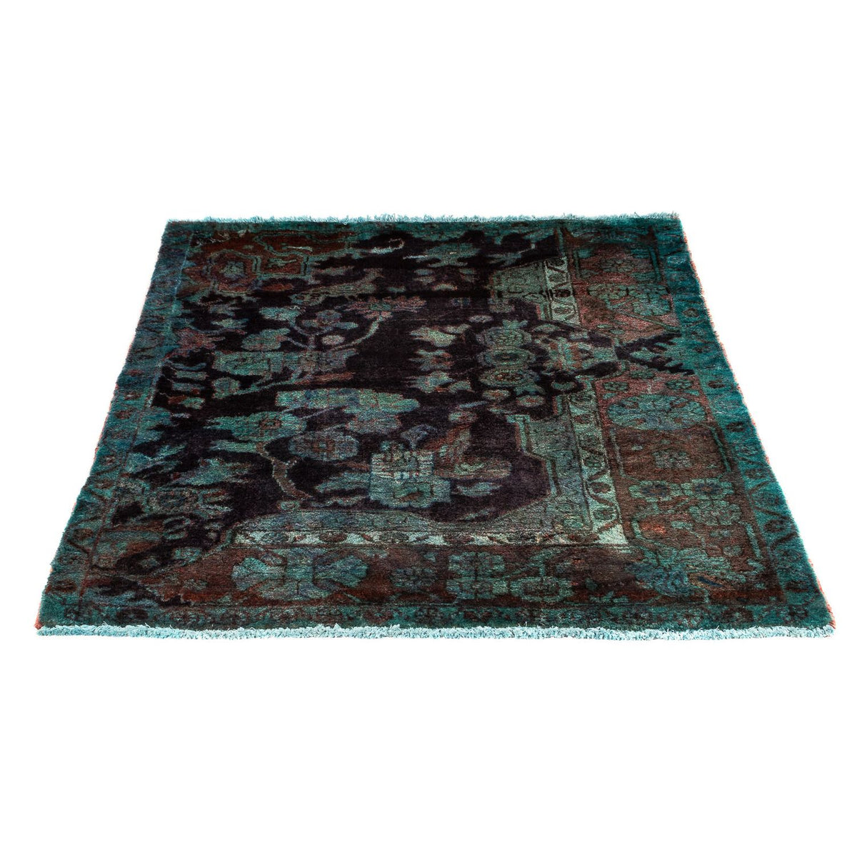 Tapis persan - Nomadic - 120 x 97 cm - bleu clair