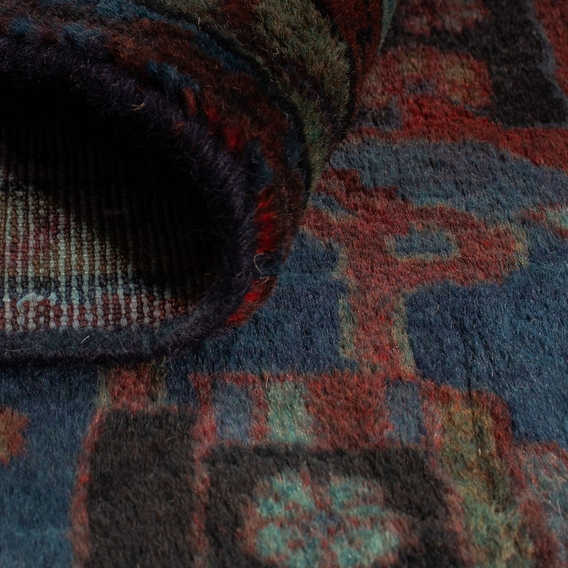Tapis persan - Nomadic - 134 x 95 cm - bleu foncé