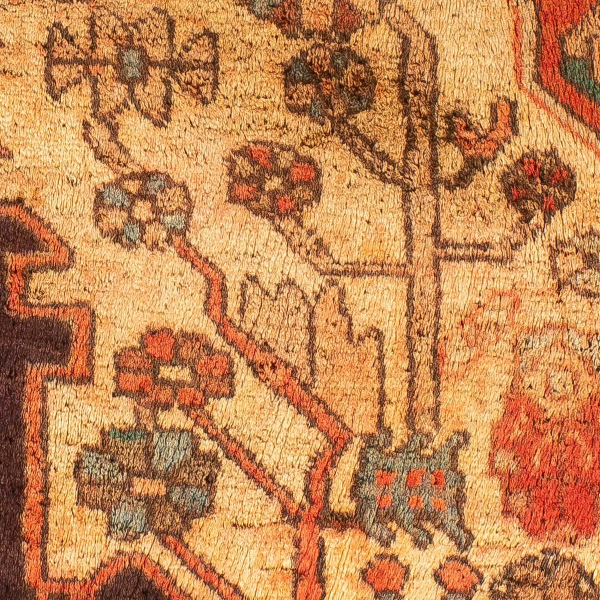 Tapis persan - Nomadic - 110 x 82 cm - multicolore