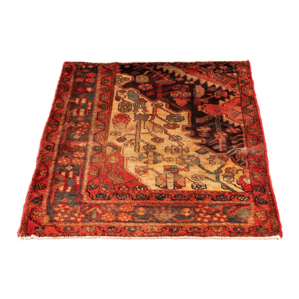 Tapis persan - Nomadic - 110 x 82 cm - multicolore