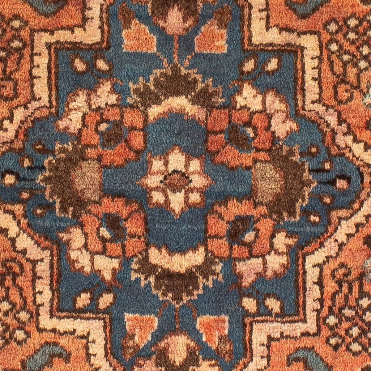 Tapis persan - Classique - 124 x 67 cm - rouille