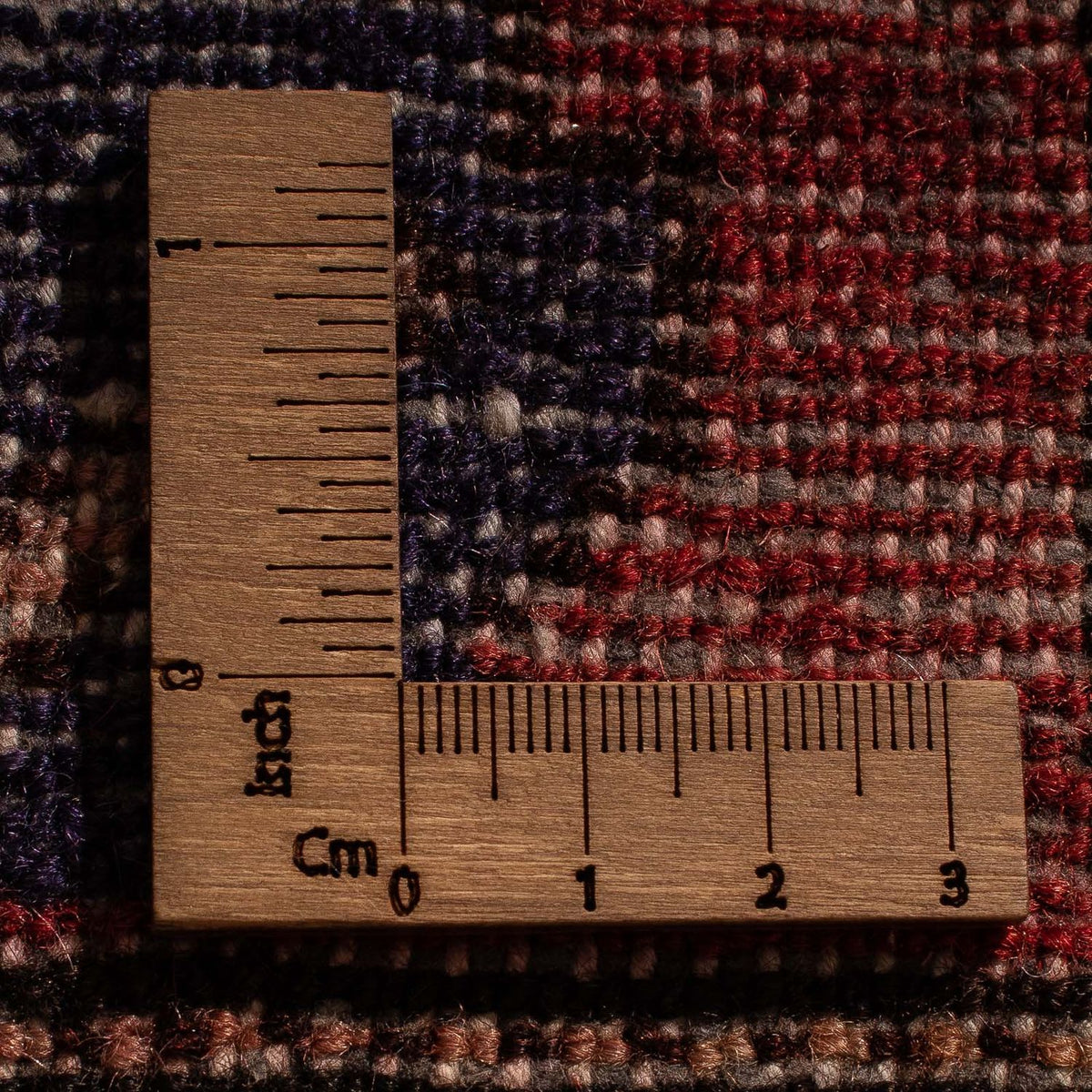 Tapis persan - Nomadic - 99 x 82 cm - rouge foncé