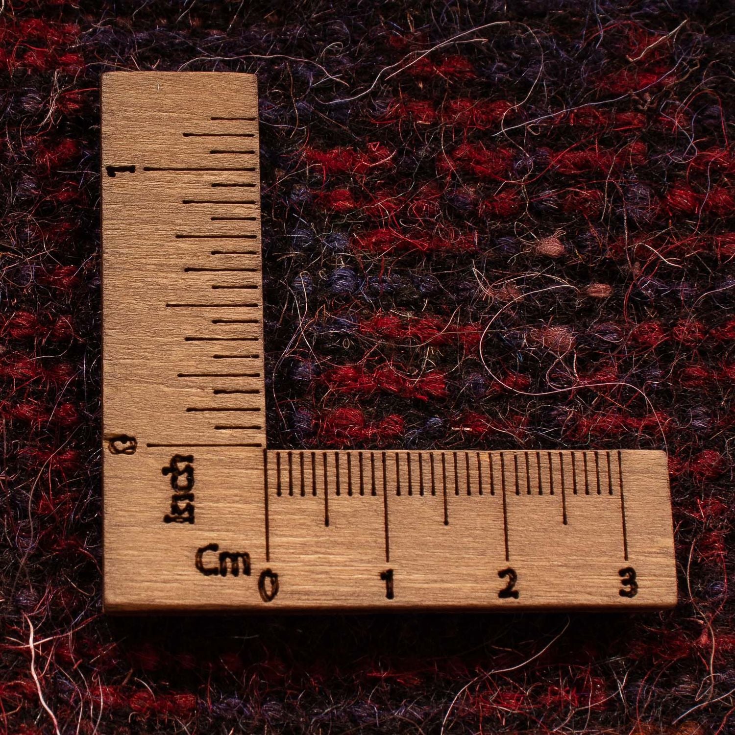 Tapis Belutsch - 125 x 87 cm - rouge foncé