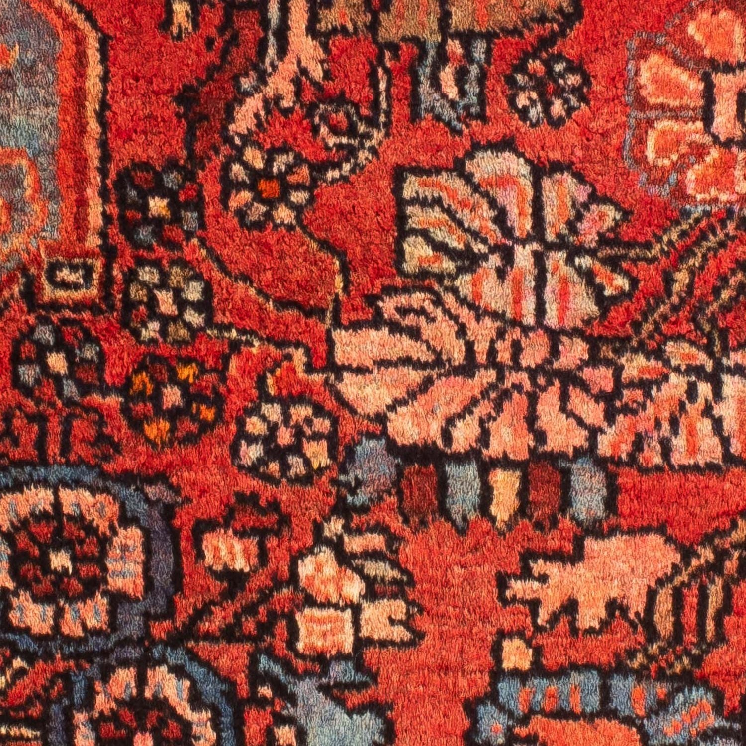 Tapis persan - Nomadic - 115 x 89 cm - rouge
