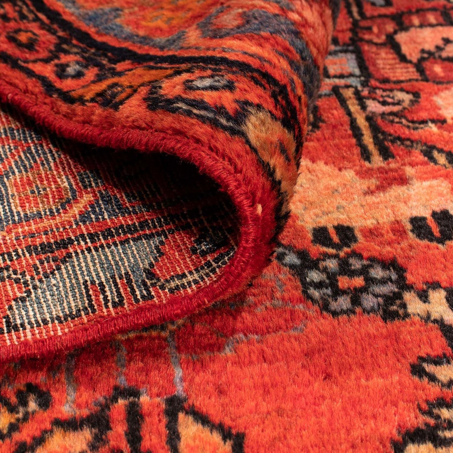 Tapis persan - Nomadic - 115 x 89 cm - rouge
