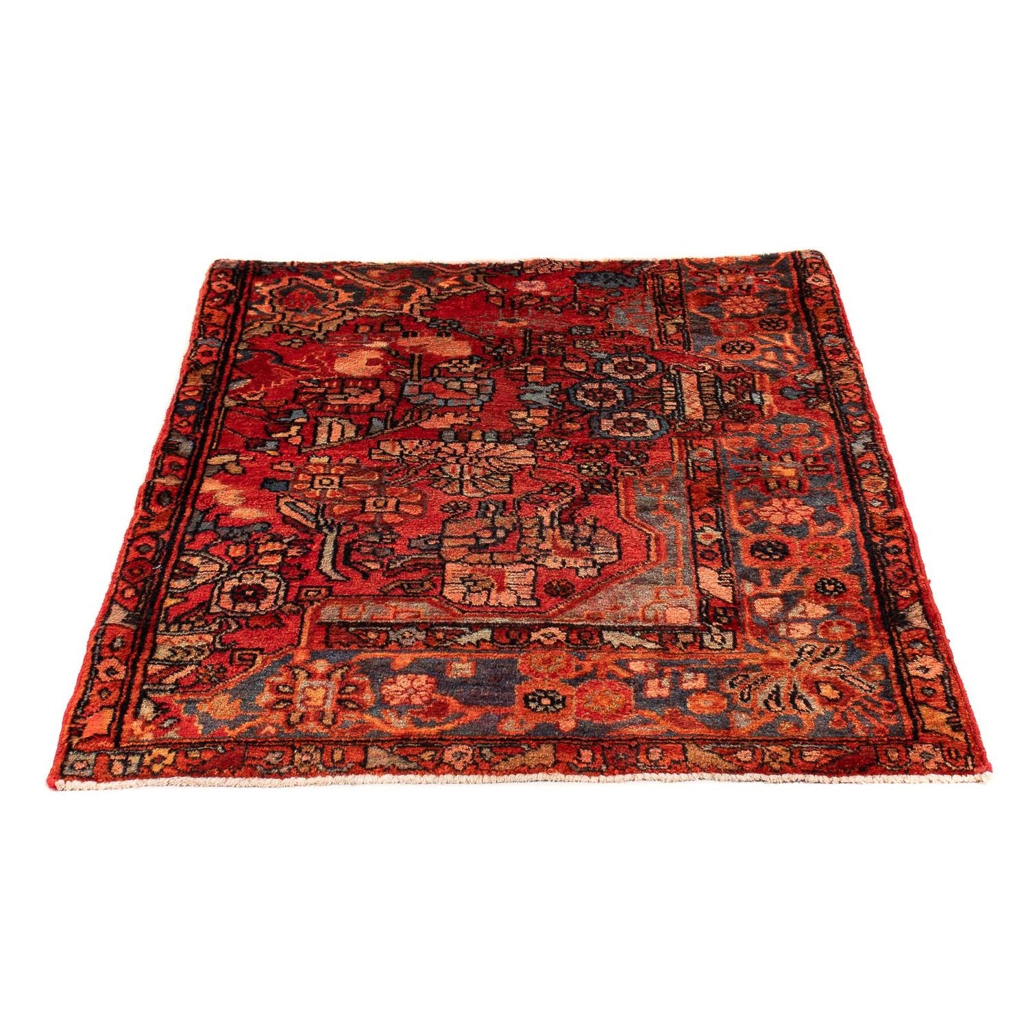 Tapis persan - Nomadic - 115 x 89 cm - rouge
