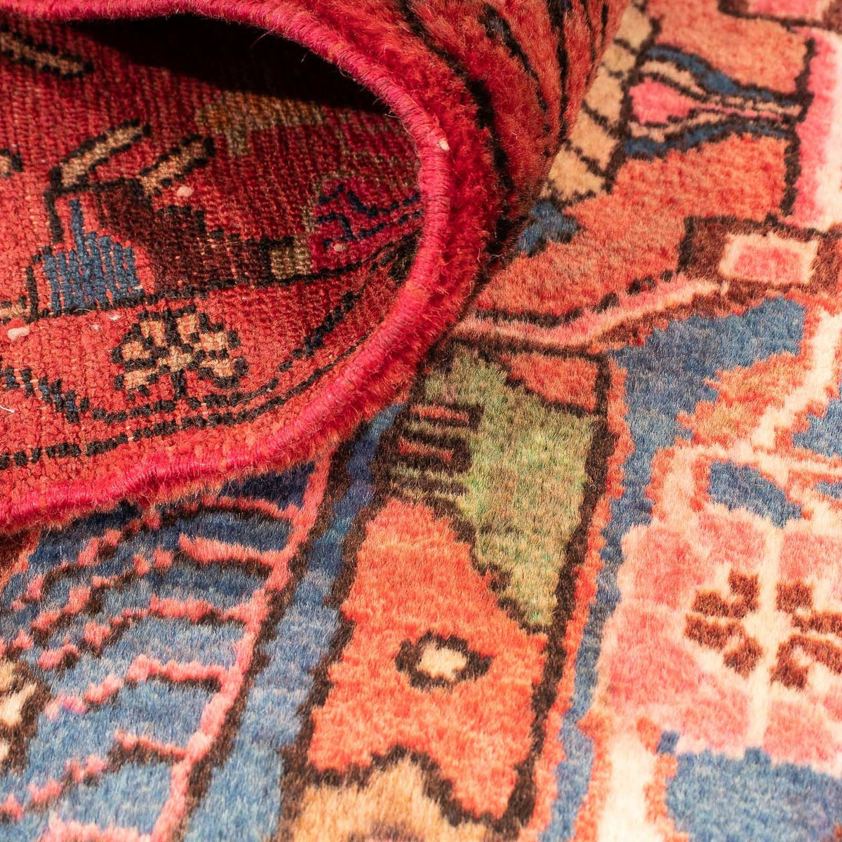 Tapis persan - Nomadic - 122 x 88 cm - multicolore