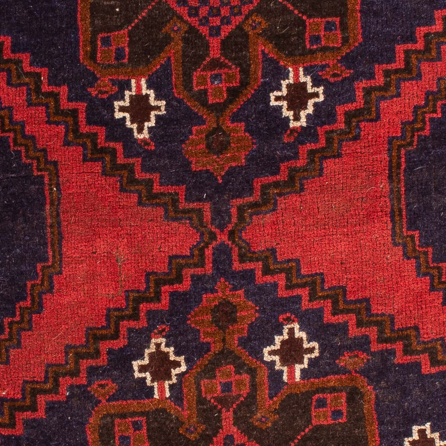 Tapis Belutsch - 140 x 92 cm - rouge foncé