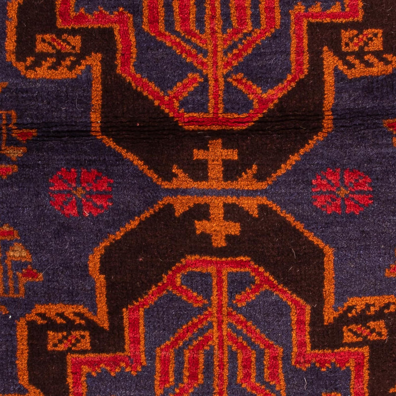 Tapis Belutsch - 133 x 76 cm - bleu foncé