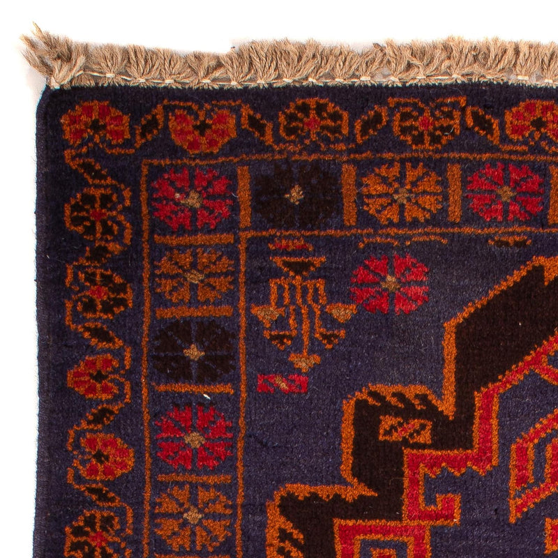 Tapis Belutsch - 133 x 76 cm - bleu foncé