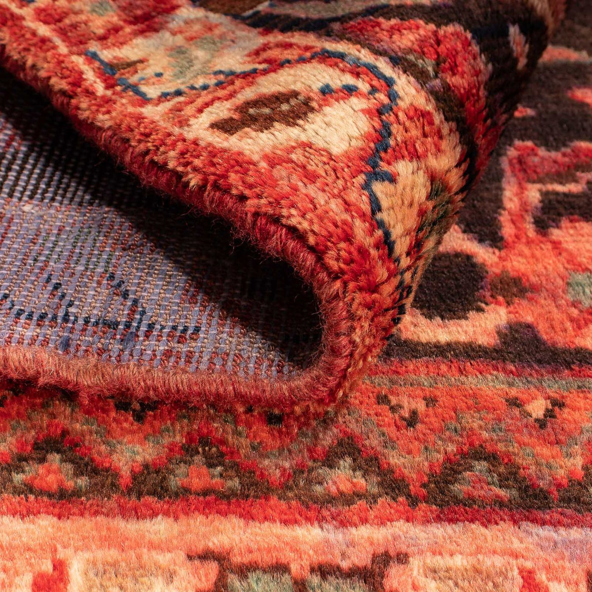 Tapis persan - Nomadic - 118 x 95 cm - rouge clair