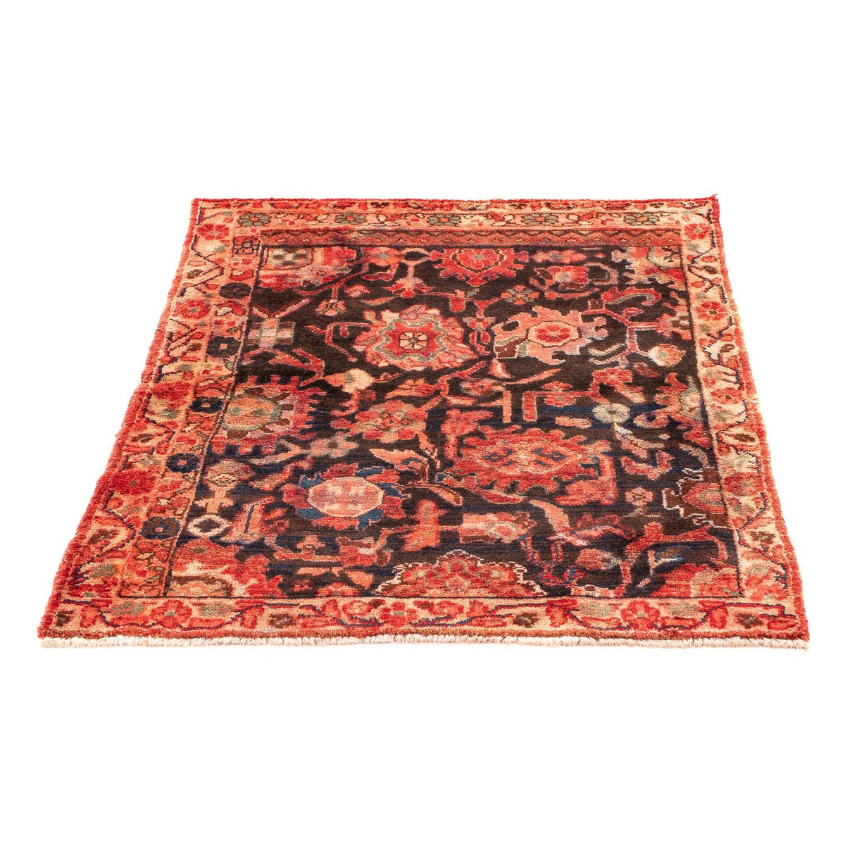 Tapis persan - Nomadic - 118 x 95 cm - rouge clair