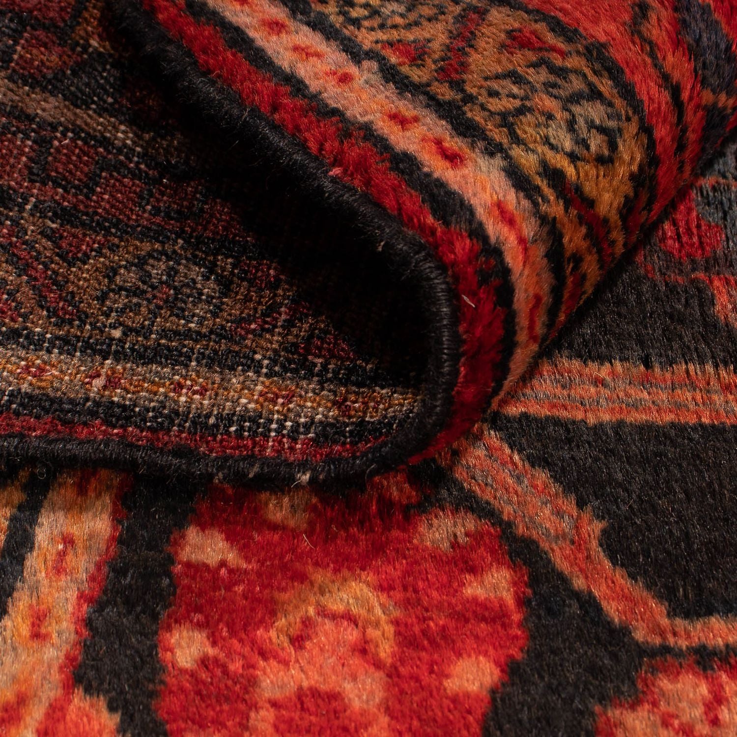 Tapis persan - Nomadic - 125 x 96 cm - multicolore