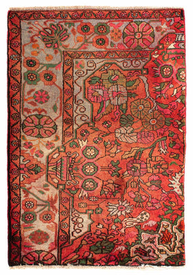 Tapis persan - Nomadic - 124 x 80 cm - rouge clair