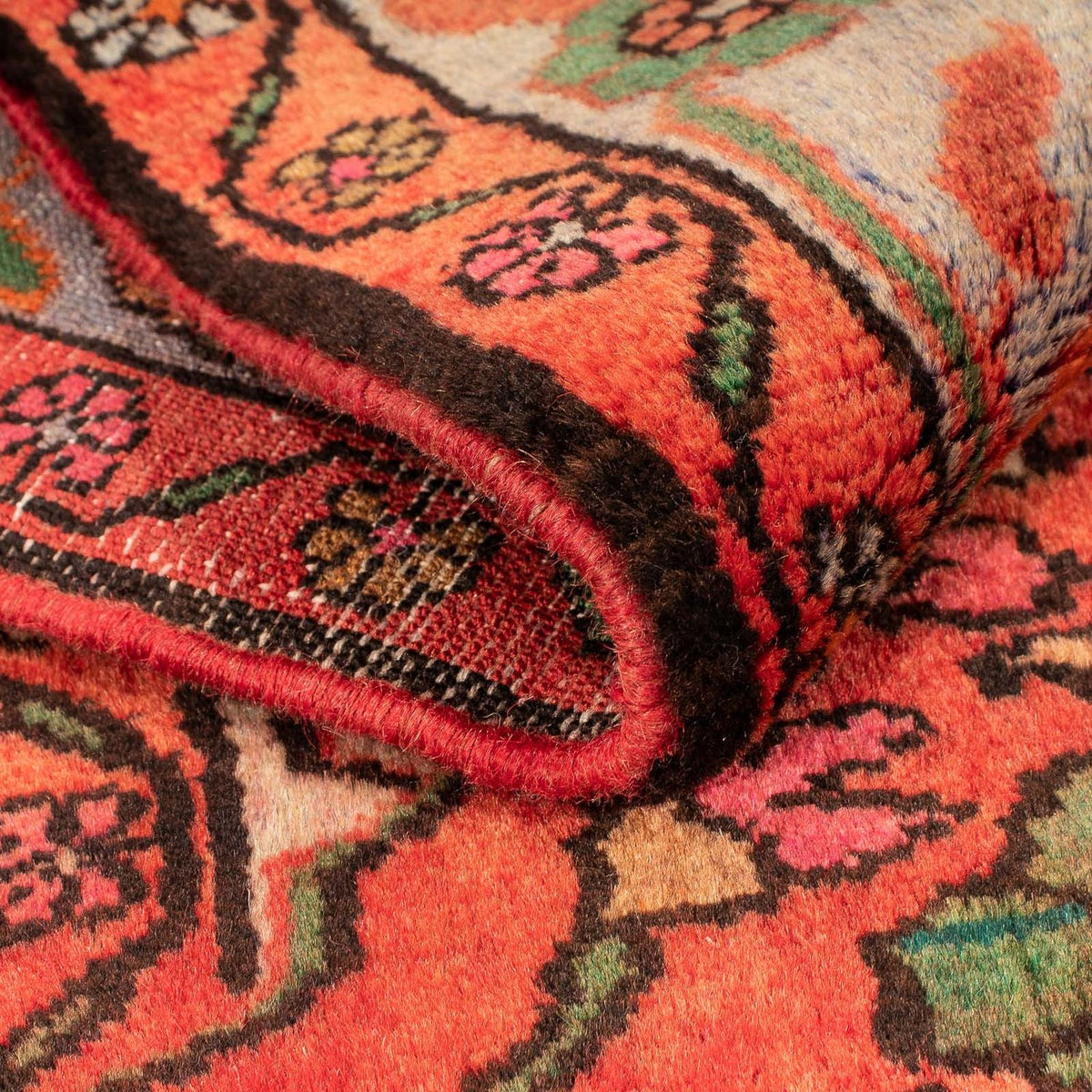 Tapis persan - Nomadic - 124 x 80 cm - rouge clair