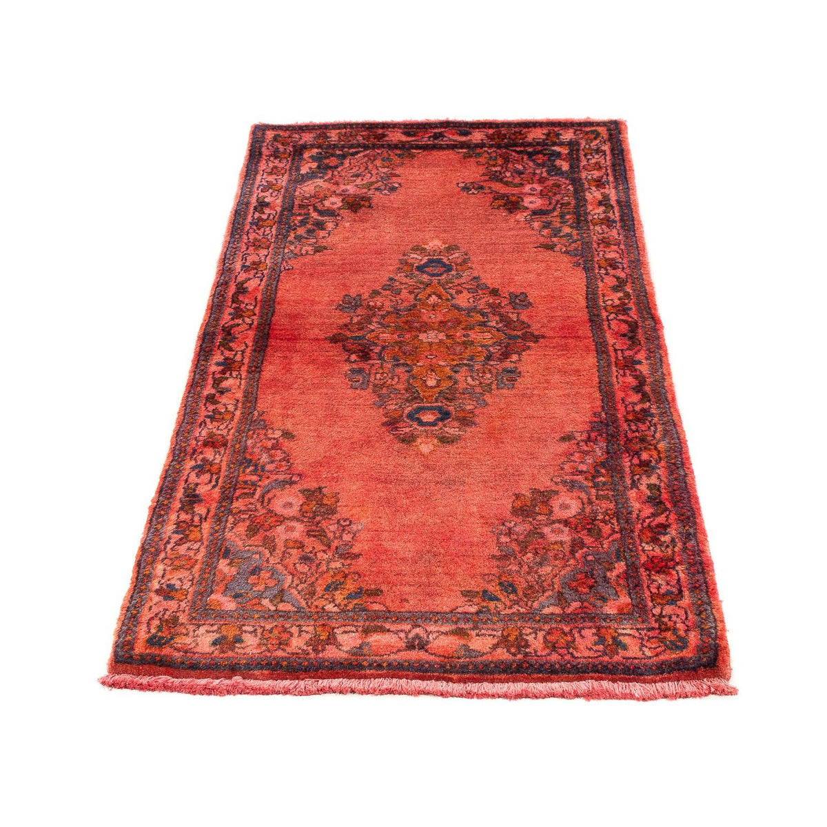 Tapis persan - Classique - 148 x 65 cm - rouge foncé