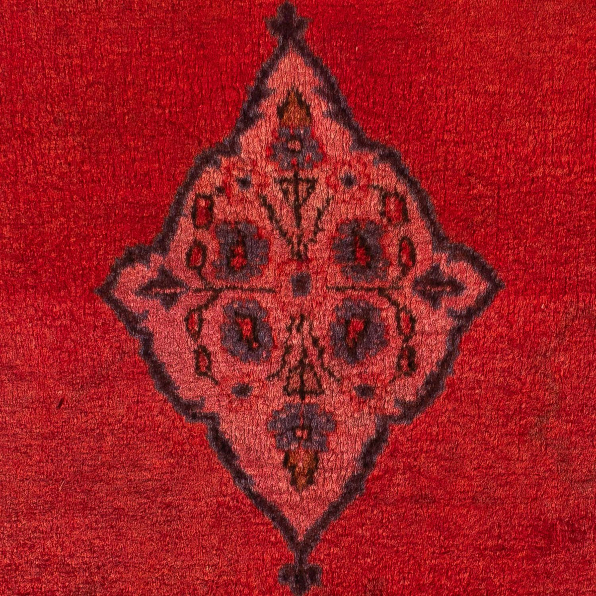 Tapis persan - Classique - 124 x 63 cm - rouge foncé