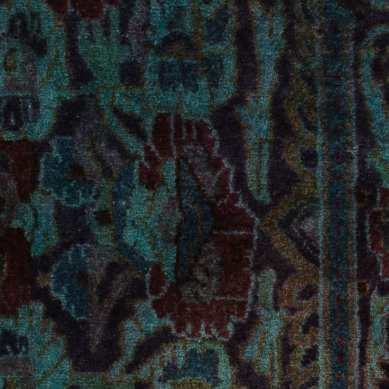 Tapis persan - Keshan - 117 x 65 cm - bleu foncé