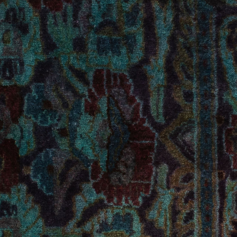 Tapis persan - Keshan - 117 x 65 cm - bleu foncé