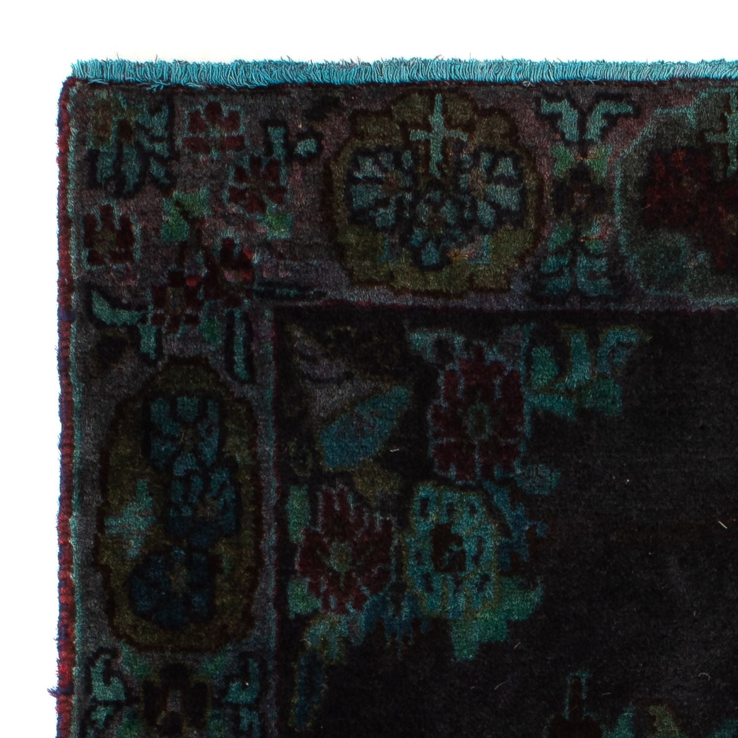 Tapis persan - Keshan - 117 x 65 cm - bleu foncé
