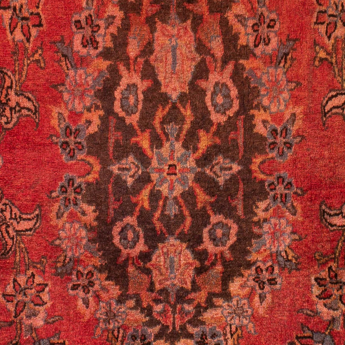 Tapis persan - Classique - 144 x 75 cm - rouge foncé