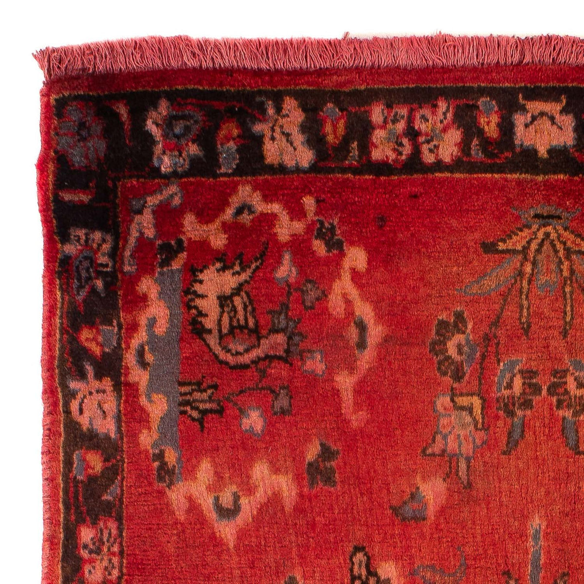 Tapis persan - Classique - 144 x 75 cm - rouge foncé