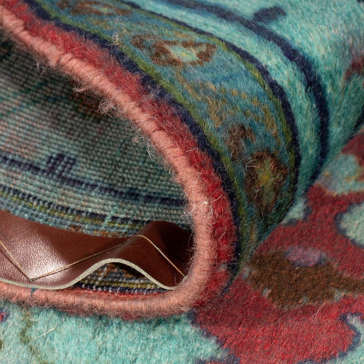 Tapis persan - Classique carré  - 105 x 104 cm - bleu clair