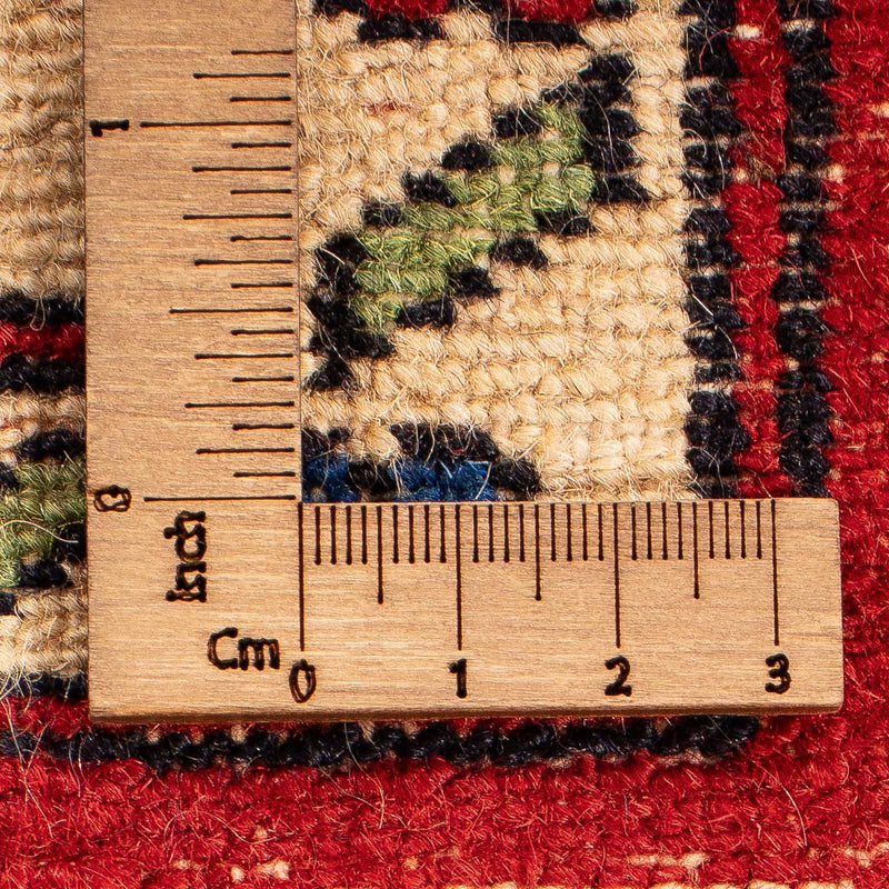 Tapis afghan - Boukhara - 158 x 94 cm - rouge foncé