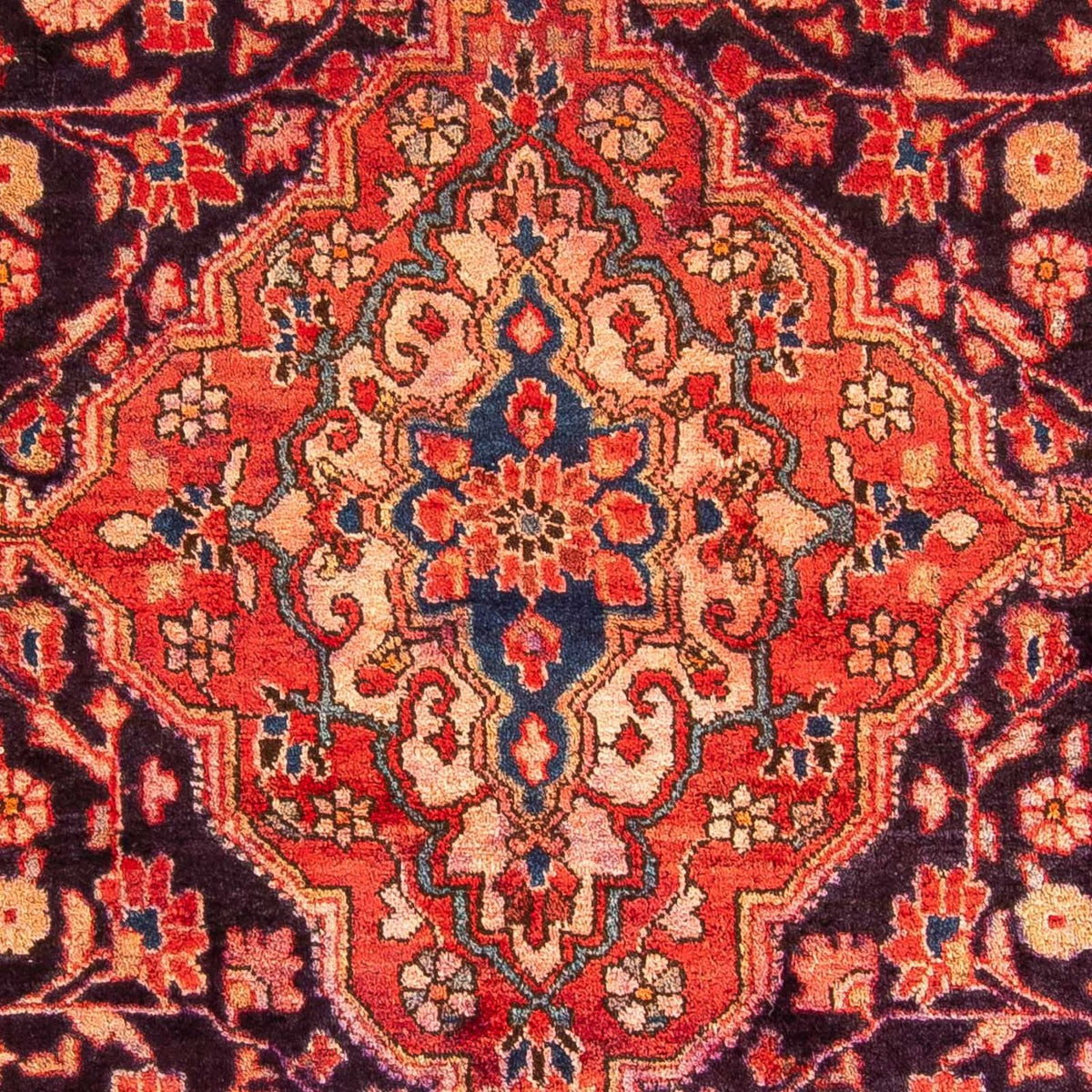 Tapis persan - Nomadic - 214 x 137 cm - bleu foncé