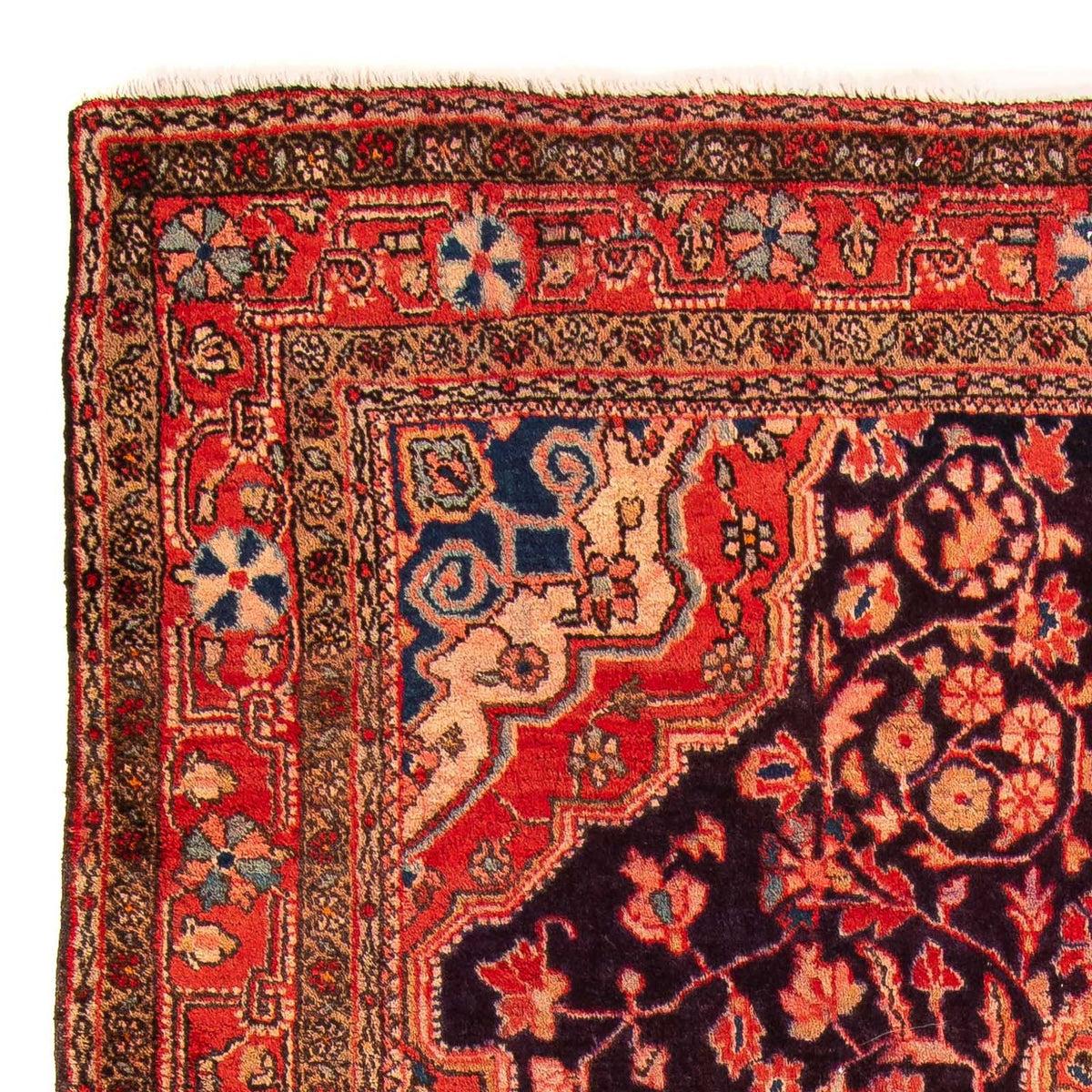 Tapis persan - Nomadic - 214 x 137 cm - bleu foncé