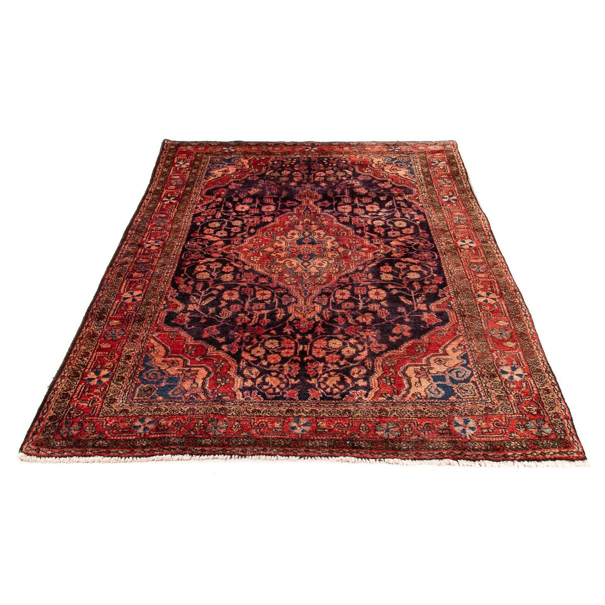 Tapis persan - Nomadic - 214 x 137 cm - bleu foncé