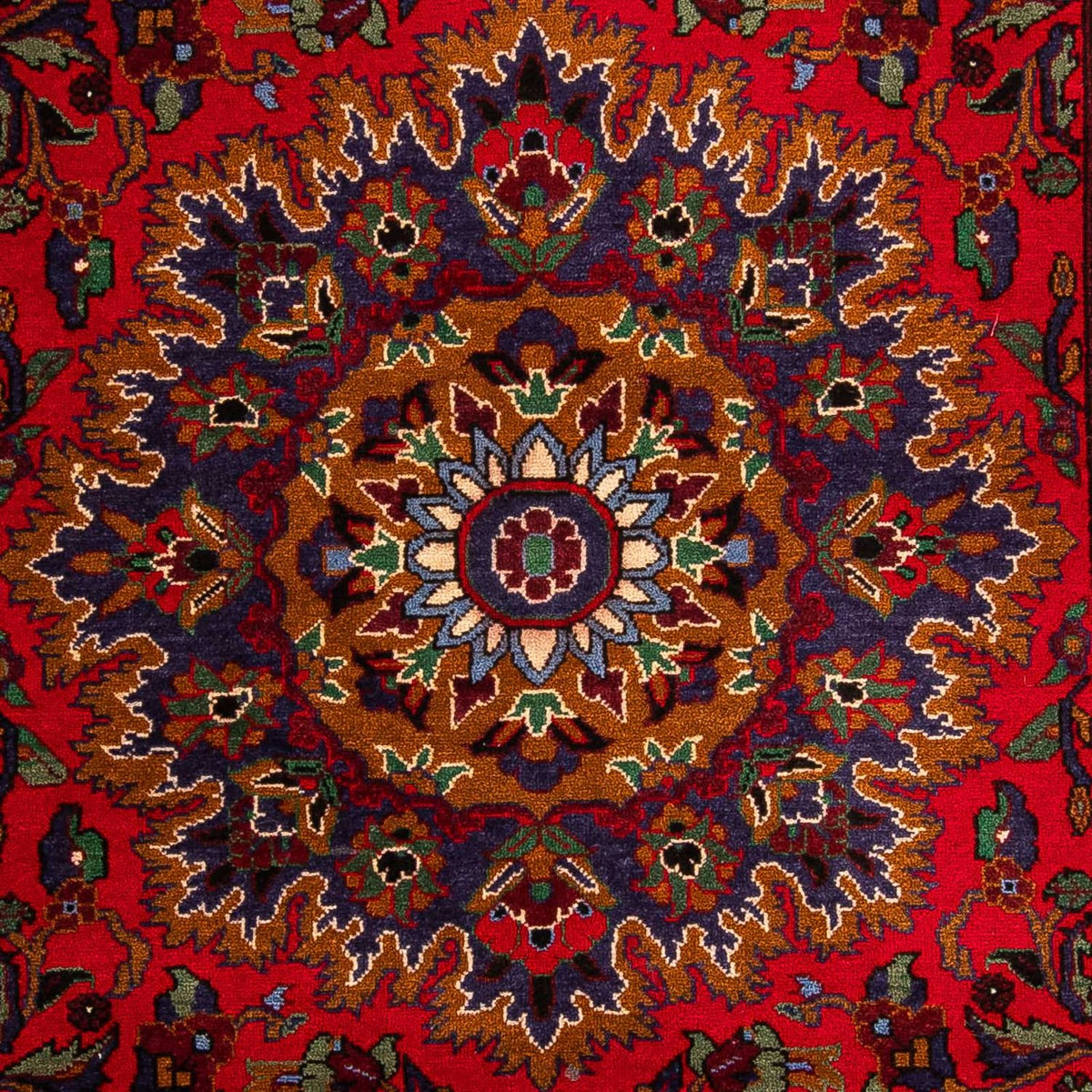 Tapis de couloir Tapis afghan - 205 x 114 cm - rouge foncé