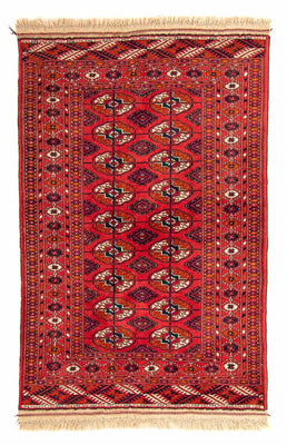 Tapis Turkaman - 123 x 83 cm - rouge foncé
