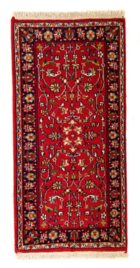 Tapis oriental - Indus - 145 x 73 cm - rouge foncé